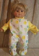 Ropa para muñeca bebé Made2Fit niña 15" Bitty Twins pijama niño pato amarillo