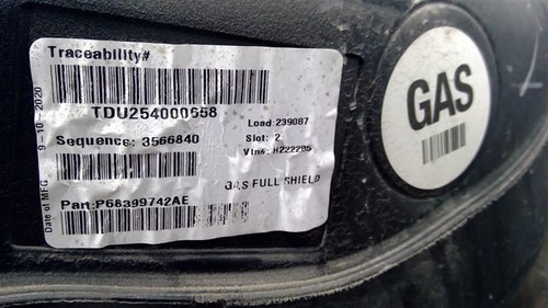 2017-2022 DODGE CHALLENGER, FUEL TANK 68494592AA - Picture 4 of 12