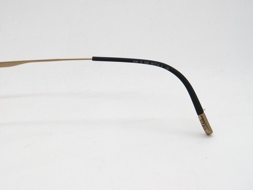 SILHOUETTE Lite Arcs 5548/75 7530 Matte Gold 56mm Semi-Rimless Eyeglasses - Picture 7 of 8