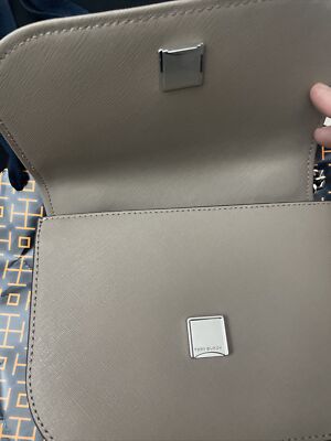 ショルダーバッグ・ポシェット Tory Burch Shoulder bag 'Emerson' stone grey Tory Burch Emerson Flap Adjustable  Leather Shoulder Bag