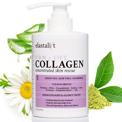 Fragrance Free Collagen Cream 15 Oz Moisturizer for Youthful Skin Firmness