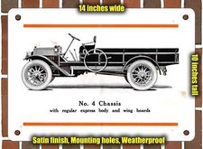 Metal Sign - 1914 Buick Truck No 4 Chassis Express - 10x14 Inches Metal Sign - 1914 Buick Truck No 4 Chassis Express - 10x14 Inches