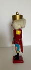 Vintage Erzgebirge Nutcracker King Wooden Military 13.5 In Tall West Germany — photo 2