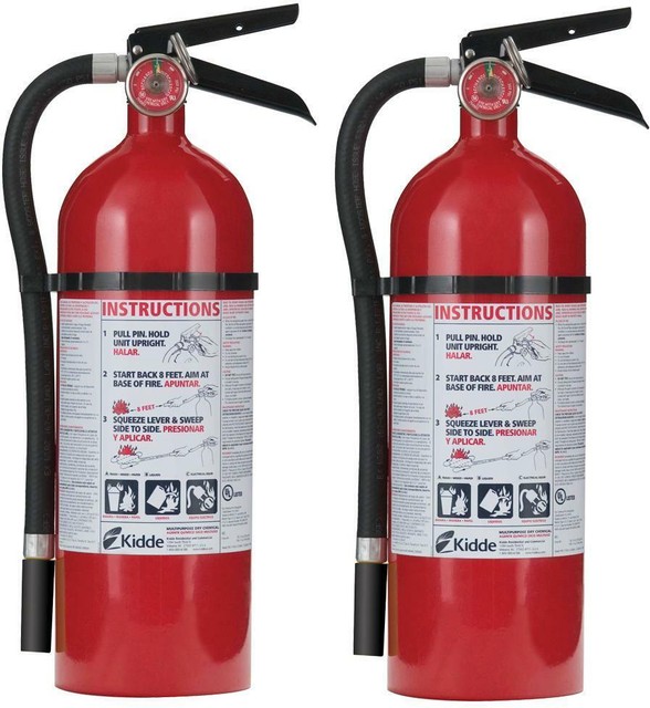 Fire Extinguishers Pro 210 2A;10B;C Rechargeable Job Site Work Truck