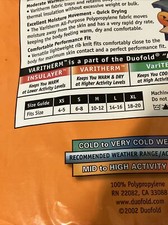 YOUTH Duofold Varitherm High Performance Mid Weight long sleeve crew Small NIP