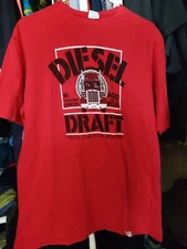 Vintage 80s diesel draft trailer truck double sided single stitch usa shirt xl