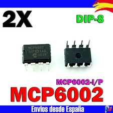 2x MCP6002 MCP6002-I/P 1 MHz Amplificador…