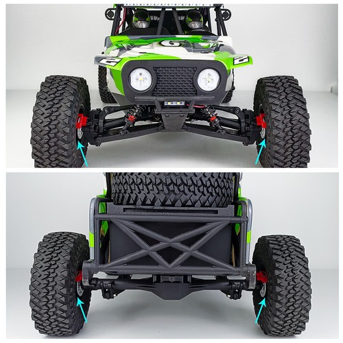 Für LOSI BAJA BAJAREY HAMMER REY 1/10 RC Auto vorne/hinten Verlängerungsrad Sechskant +15MM - Bild 9 von 16