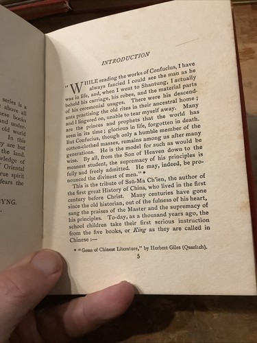 The Classics Of Confucius The Book Of Odes (Shi-King) Dust Jacket 1915 - Picture 7 of 10