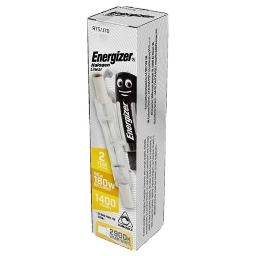 6 X S5773 ENERGIZER ECO R7S LINEAR 80W Energy (180W Bright) DIMMABLE BULBS LAMPS - Afbeelding 1 van 2