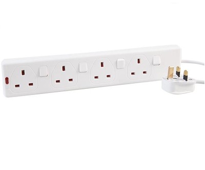 HDG Rallonge de protection contre les surtensions de 4 pieds, 6 sorties, calibre 14, 15 am... | Home Depot Canada