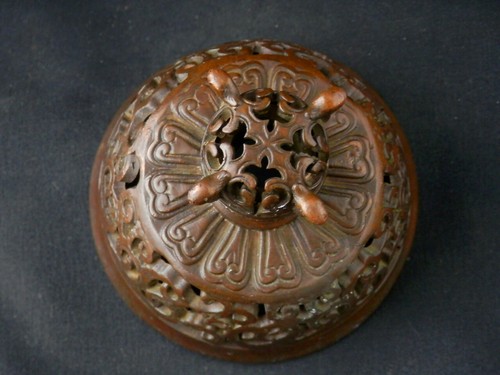 Large Hand Made Chinese Bronze 3 Legs Incense Burner W/2*Dragon* Er - Picture 12 of 12