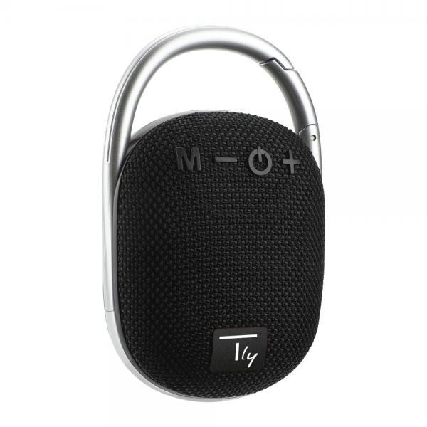 Techly Mini Altoparlante Wireless BT V5.3 Speaker Luce LED Vivavoce TF USB Nero