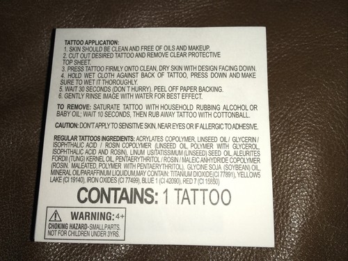 SERPENT’S BITE Temporary Tattoos pack FACTORY SEALED 60+ - Picture 7 of 7