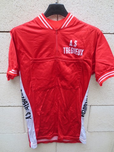 Maillot Cycliste Vintage Groupe Sartec – Années 70, Jaune Et Rouge, Taille 2