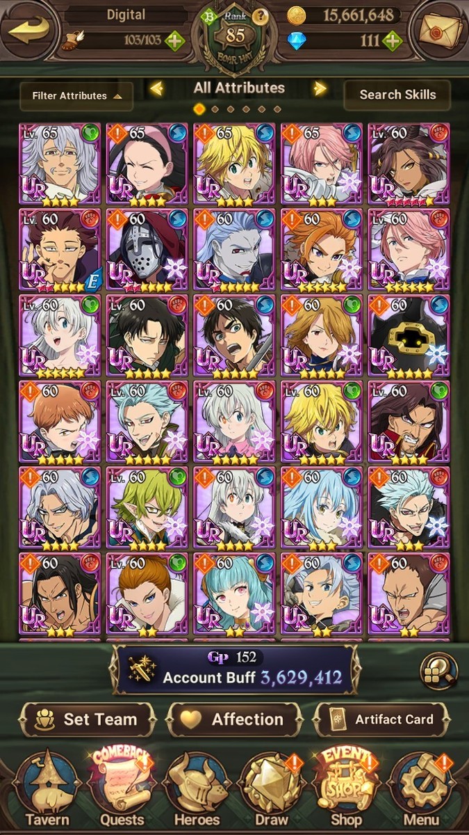 Characters in The Seven Deadly Sins: Grand Cross - TV Tropes
