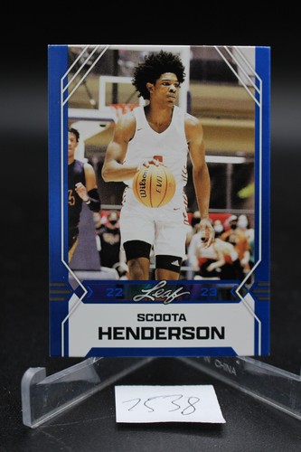 2022-23 Leaf Draft - Scoot Henderson #B-2 Blue (RC)