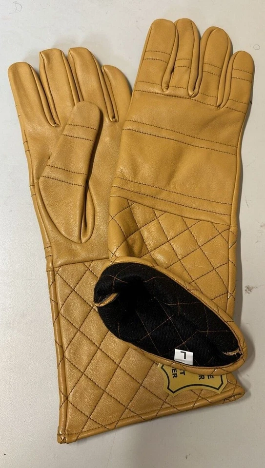 Leather Gauntlet Cosplay Renaissance Armor Swordsman Medieval Gloves - Image 2 of 3