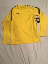 Nike DRI-FIT Yellow Soccer Pullover Yellow Sweater Mens Small