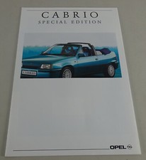 Brochure/brochure Opel Kadett E convertible special edition Bertone status 07/1992