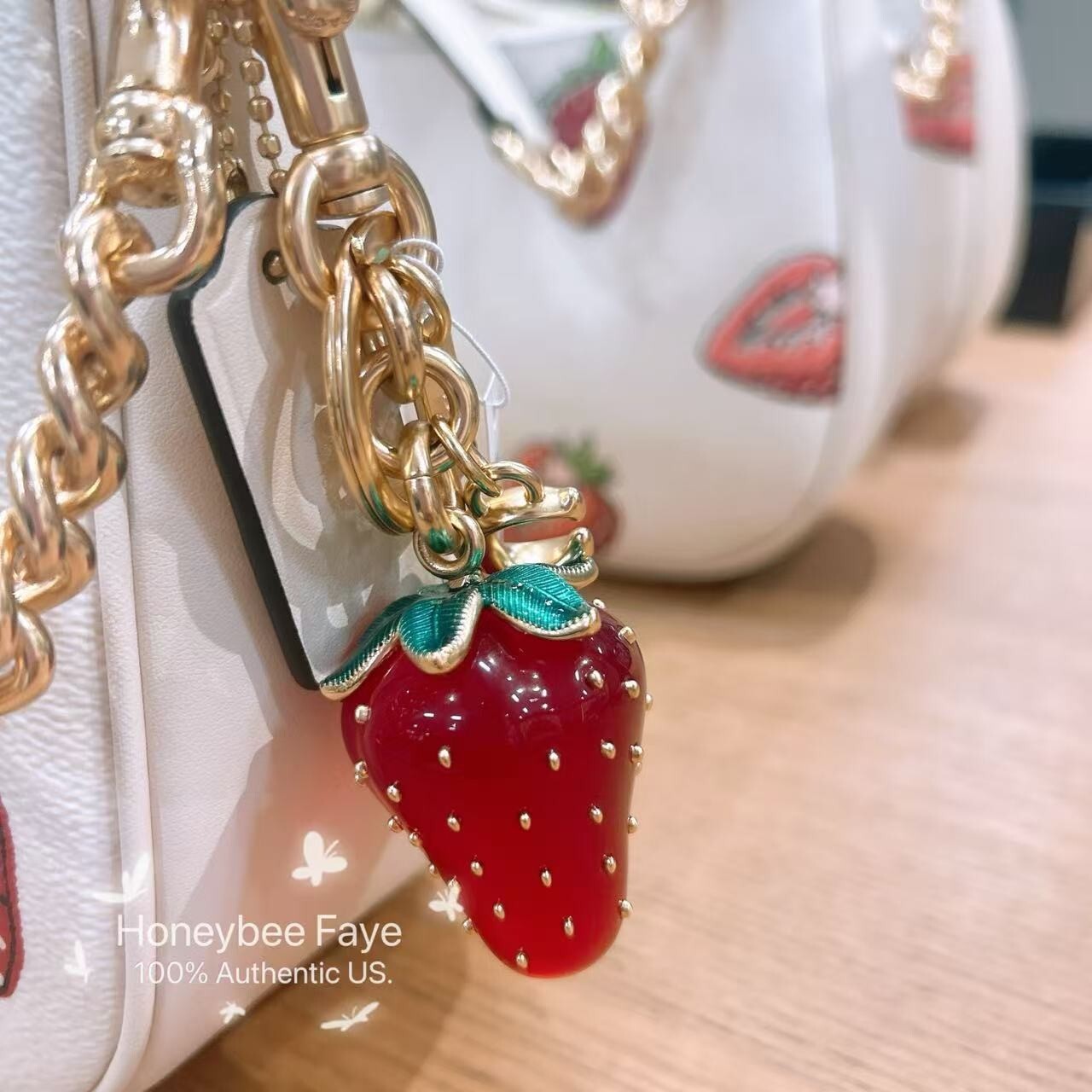 Coach Strawberry Bag Charm Coach Accessories Nwt Coach