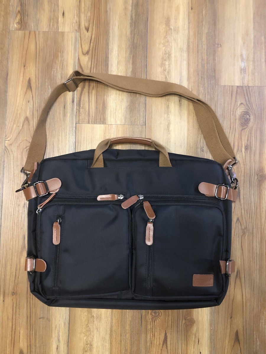 Convertible Backpack Messenger Shoulder Bag Laptop Case Handbag