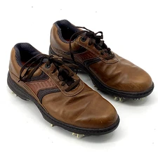 FootJoy Contour Series Mens Size 8.5M Brown Leather Soft Spike Golf Cleats 54193