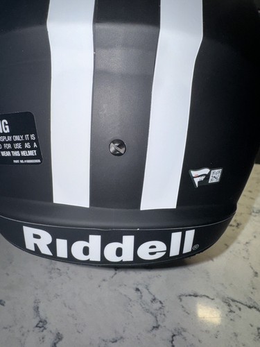 Jonathan Taylor Autograph Wisconsin Eclipse Replica F/S Helmet Fanatics Red Ink - Picture 6 of 6