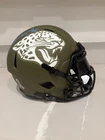 FRED TAYLOR Jacksonville Jaguars Salute to Service Signed Replica Helmet Beckett