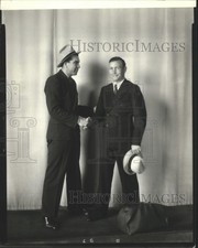 Press Photo Welterweight Boxer Battling Billy Burroughs From Pascagoula Poses