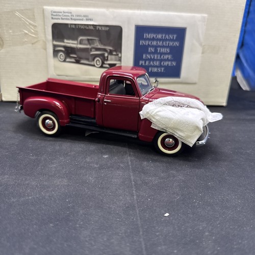 1/24 Franklin Mint 1950 GMC Pickup Truck Red B11YC60 New Open Box - Picture 5 of 6
