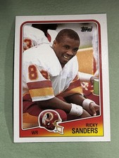 Ricky Sanders Rookie 1988 Topps Washington Redskins #14 MM681