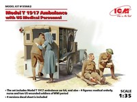1:35 ICM KIT Model T 1917 Ambulance With Us Medical Personnel KIT ICM35662 Model