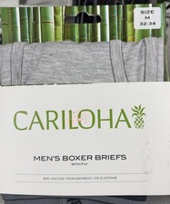 Cariloha Bamboo Boxer Briefs - gray - medium