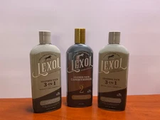 NEW 3pk - Lexol Leather Tack 3-in-1 Quick Care Formula Cleaner AND Conditioner