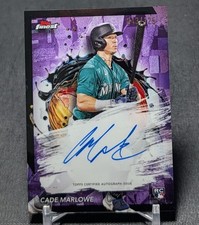 Cade Marlowe Purple Refractor Auto /125 Rookie 2024 Topps Finest Chrome Mariners