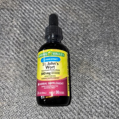 Spring Valley St. John s Wort Liquid Extract 2 Oz Exp 3/27 NO BOX! SEALED NECK