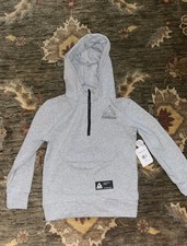 reebok hoodie unisex kids size 6/7 NWT 1/4 zip