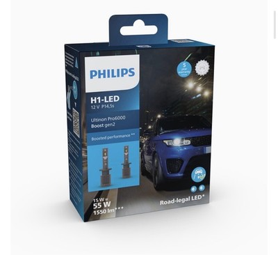 Philips Ultinon Pro6000 H1 LED Boost Gen2 11258U60B2X2