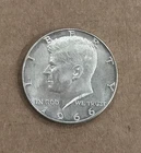 1966 Kennedy Half Dollar Silver Coin 50C Circulated 0.4 Fineness