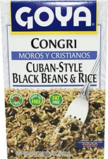 Goya Congri Moros Y Cristianos Cuban Style Black Beans and Rice 7 Ounces