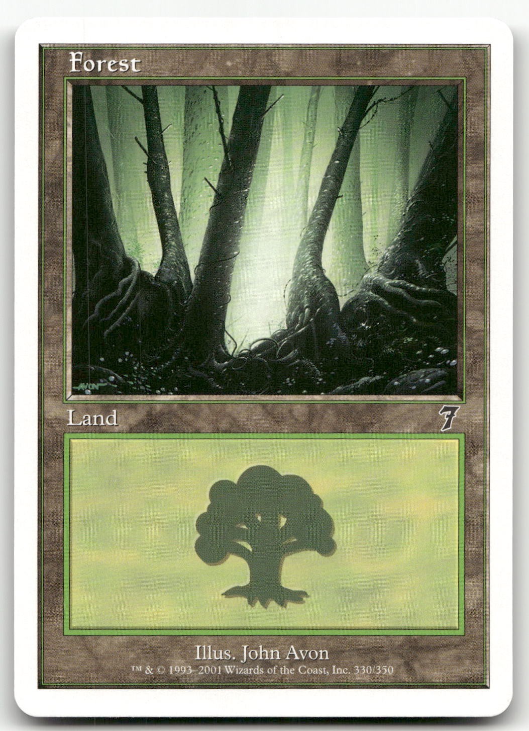 Forest (330) #330 (NM) 7th Edition 7ED Magic MTG