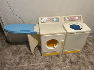 #ad #ad Vintage Little Tikes Washer‑Dryer Laundry Center Ironing Board $169.97