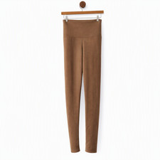 Akira Cherish Faux Suede LEGGING IN Brown Made in USA
