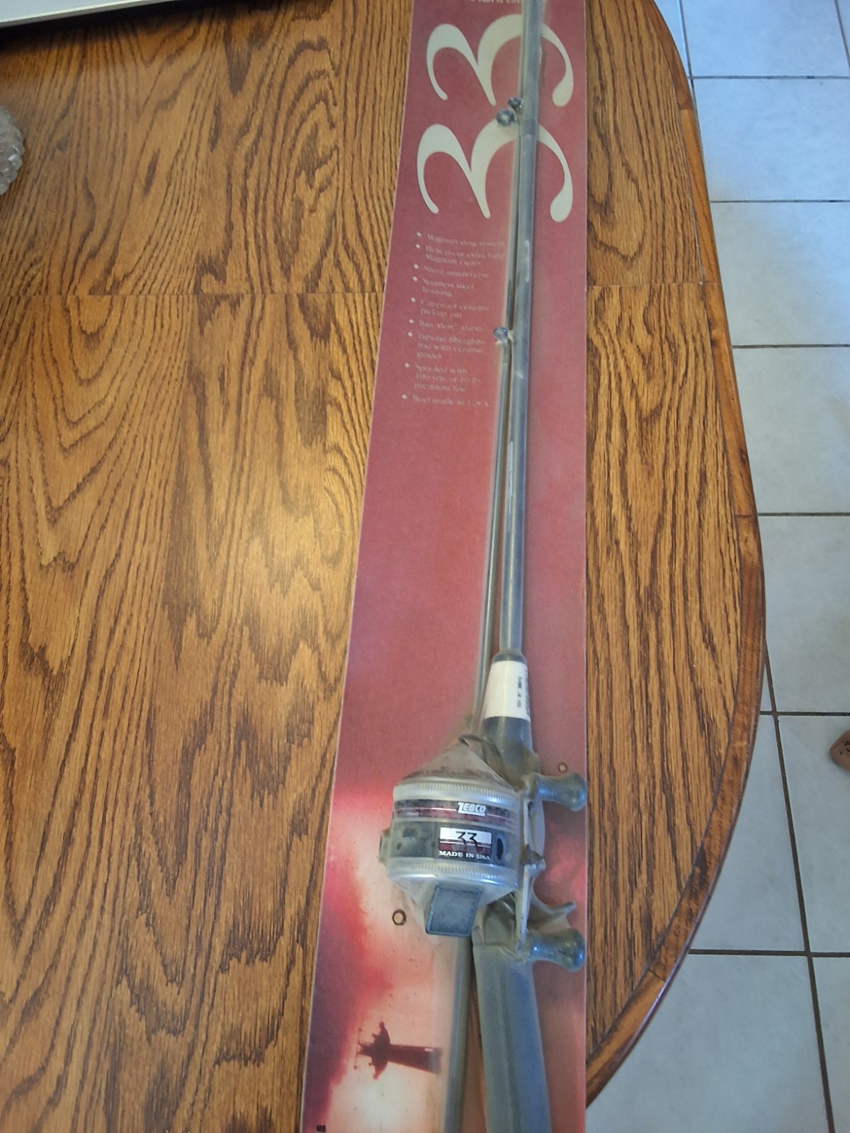 1996 Zebco 33 Fishing Rod & Reel Combo Magnum Drag NOS 3490E