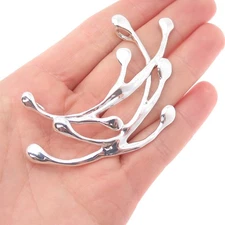 HAGIT GORALI 925 Sterling Silver Vintage Modernist Centerpiece Slide Pendant