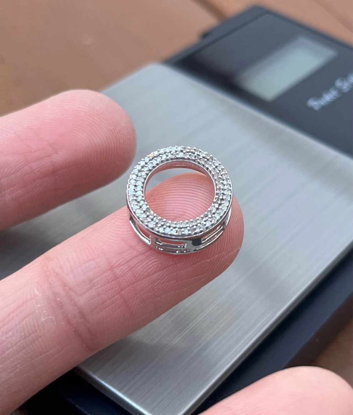 925 💎 Diamond Loop Infinity Diamond Fine Elegant… - image 1