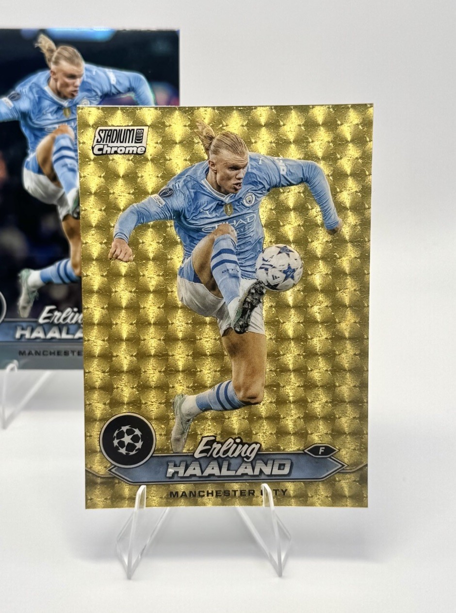 Erling Haaland Custom* Super Card 2023-24 Topps Stadium Club Chrome 3k 1/1