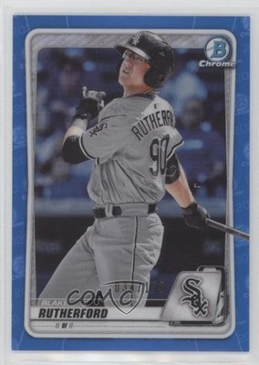 2020 Bowman Draft Chrome Blue Refractor 34/150 Blake Rutherford #BD-172 05cr