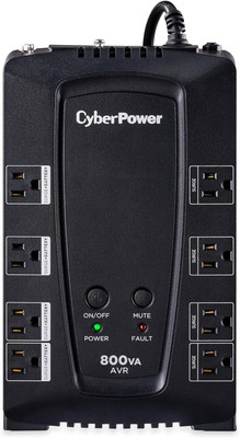 CP800AVR AVR UPS Battery Backup and Surge Protector, 800VA/450W, 8 Outlets, Comp